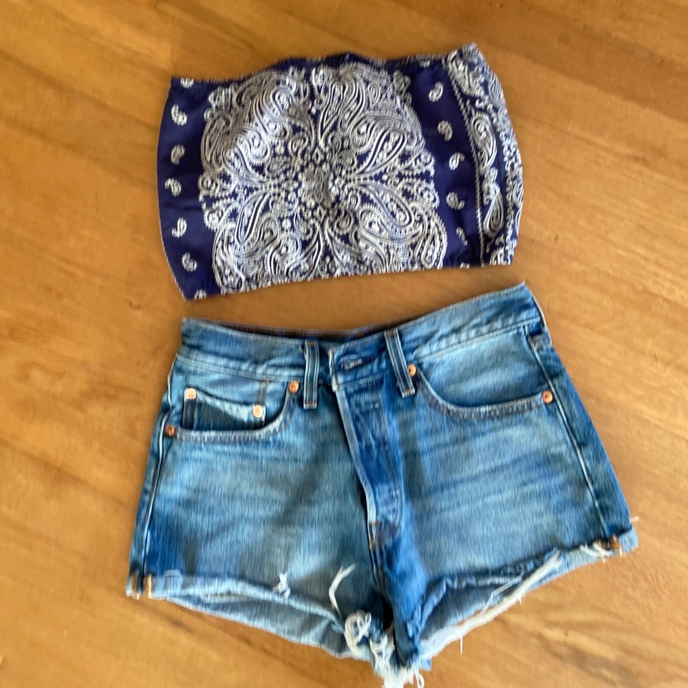 Free People Limited Edition Bandana Tube Top